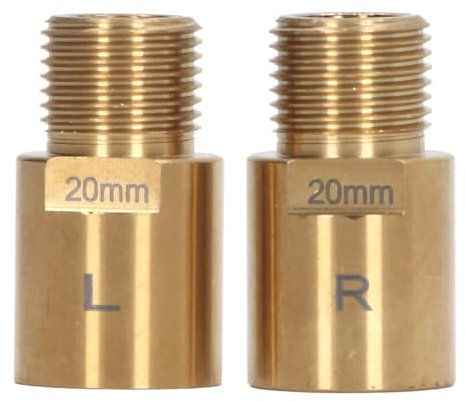 Dilwe Stahlstahl -Fahrrad -Pedal Erweiterung Verbesserte Pedaling Effizienz für 9/16 Zoll Gewindepedale Geeignet für Fahrradfahrer Gold