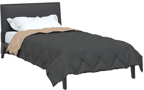 vidaXL Sommerdecke 200 x 135 cm Sommer 200 GSM Anthrazit und Taupe