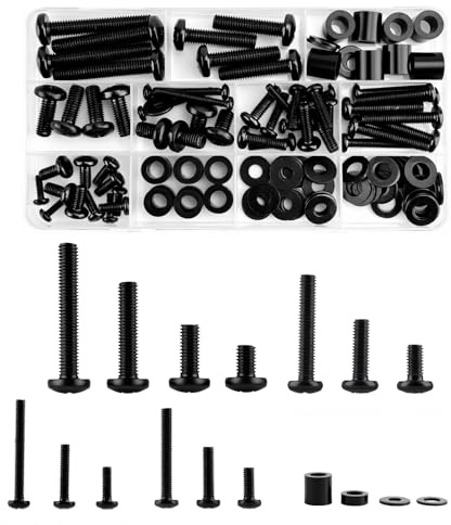 120 tornillos de soporte de TV para la parte posterior de televisores | tornillos de montaje de TV M4, M5, M6, M8, juego de tornillos Vesa, juego de tornillos de soporte de pared para la mayoría de