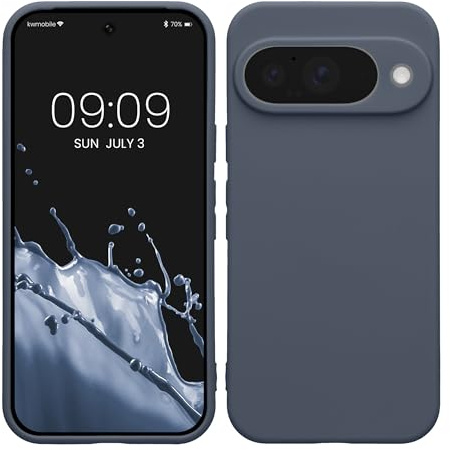 kwmobile Handyhülle für Google Pixel 10 Hülle - weiches Handy Silikon Case - Schutzhülle Cover - Blaugrau
