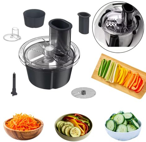 Générique Accessorio Per Tagliare Verdure Compatibile Bimby TM5 TM6 Taglio Vegetale Multifunzione Robot Mixer Affettatrice Grattugiatore Frutta Cucina Veloce