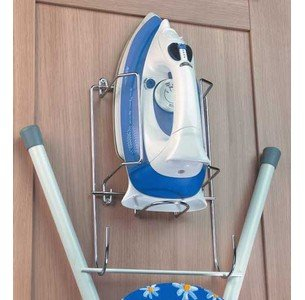 Iron and Ironing Board Holder Chrome Storage Rack