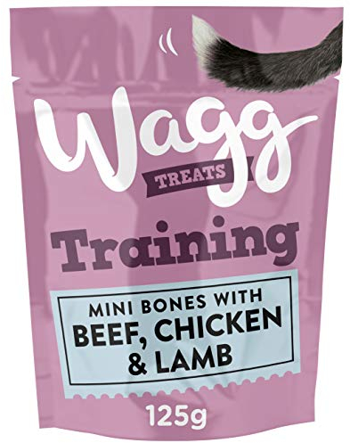 Wagg Training Beef, and Chicken Dog Treats 125g (Pack of 7) - Oven Baked (Package may vary)