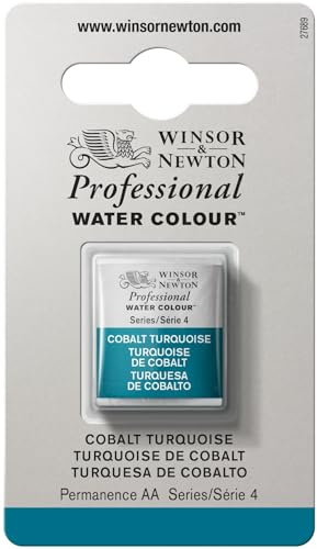 Winsor & Newton Professional Watercolor, Half Pan, Cobalt Turquoise