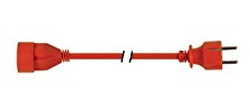 Perel Verlängerungskabel, H05VV-F 3G1.5, 20 m, 16 A/230 V, 3500 W, Typ E/F, Schuko, für innen, PVC, orange