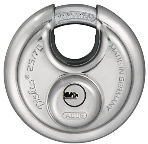 ABUS 25/70 _ 70 mm KA Vorhängeschloss Überfalle Diskus Schlüssel Schlüssel gleich