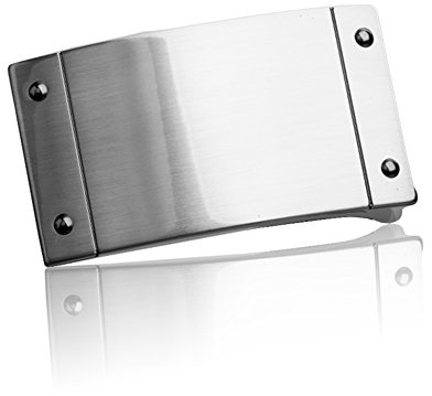 FREDERIC HERMANO Gürtelschnalle Buckle 30mm Metall Silber Anthrazit - Buckle Board - Dornschliesse Für Gürtel Mit 3cm Breite - Silberfarben Anthrazit