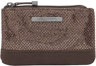 Lollipops Porte-monnaie Vermeer Purse Brown - Femme - Synthétique avec paillettes - Portefeuille - Léger - Protégé par RFID - Brown