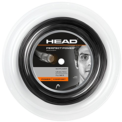 Head Perfekte Power 110 m Squash Spule – 16/1,30 mm schwarz