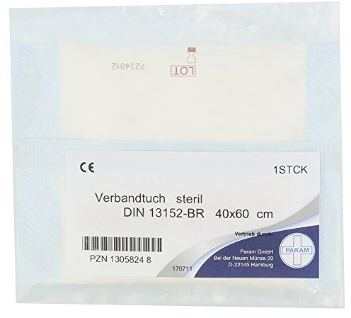 VERBANDTUCH 40x60 cm steril DIN 13152-BR Verbandk. 1 St