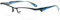 VEVESMUNDO Herren Metall Lesebrillen Halbrand Sportlich Design Hochwertige Computerbrille Halbrahmen Lesehilfen Brillen +1.0 +1.5 +2.0 +2.5 +3.0 +4.0 (+4.0, Schwarz und Blau)
