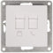 MC POWER - RJ45 + RJ11 Dose | CUP | für ISDN, Cat, UP, weiß, poliert