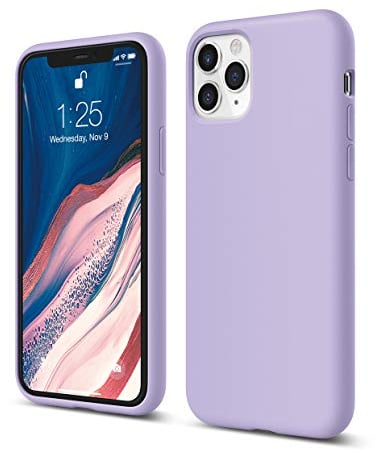 elago Liquid Silicone Case Kompatibel mit iPhone 11 Pro Hülle (5,8), Silikon Handyhülle, Rundumschutz : 3-Layer Schutzhülle (Violett)