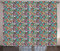 ABAKUHAUS Abstrakt Rustikaler Vorhang, Circular Egg Wie Blobs, Wohnzimmer Universalband Gardinen mit Schlaufen und Haken, 280 x 260 cm, Mehrfarbig