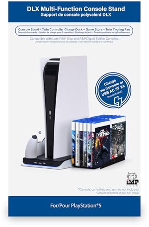 iMP DLX Cool and Charge Multi-Function Console Stand (PS5) (PS5)