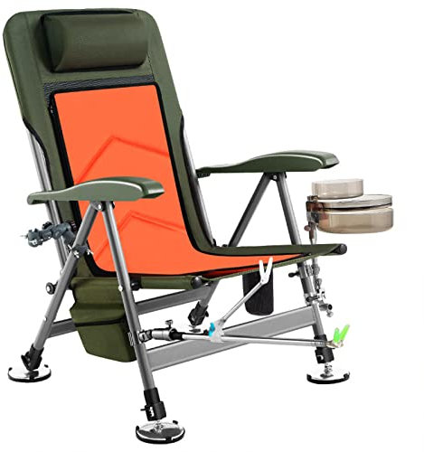 All Terrain Outdoor Klapp Angelstuhl Multifunktionale Liege Dicke Aluminiumlegierung Ultraleicht Verstellbarer Angelstuhl Angelausrüstung und Ausrüstung