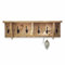 Loberon Garderobe Boetica, elegant-Klassische Optik, praktische Doppelhaken, Ordnungshelfer, Hakenboard, Mangoholz, Eisen, antikbraun