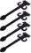 Hammer and Tongs Arrowhead T-Hinges - W400mm - Pack of 4 - Black Powder Coated T Hinge Vintage Tee Hinge for Back Door, Front Door, Garden Gates, Sheds, Outhouses
