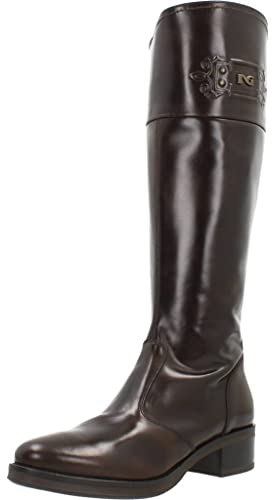 Nero Giardini I205780D Stivali Donna in Pelle - Testa di Moro 38 EU