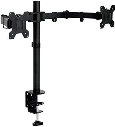 Überwachungsunterstützung Dual-Monitor-Schreibtisch-Halterung for 10-27  LCD-LED. Monitore, ergonomische volle Bewegungsanwendungen, halten bis zu 17,6 lbs jeden Arm, Vesa 7. 5x75 / 100x100mm. TV -Tü