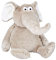 SIGIKID 42959 Mood Pet Elefant, Stimmungskuscheltier, veränderbarer Gesichtsausdruck Dank Mimikfalte: Gefühle zeigen, spielen, kuscheln, für Kinder ab 12 Monaten, Grau/Elefant 35 cm