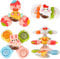 Vanmor Saugnapf Spinner Spielzeug für Baby, 3Pcs Fidget Spinner Spinning Top Saugspielzeug für Bad Fenster Hochstühle Flugzeug Reise, sensorische Spielzeug für Kleinkinder 1-3 Geburtstagsgeschenk
