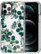 MOSNOVO für iPhone 12 Pro Max Hülle – Durchsichtige, schlanke, stoßfeste TPU+PC-Handyhülle, [6,6 Fuß Fallschutz/Anti-Abziehen] - Eukalyptus