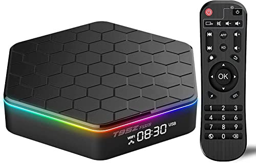 Android 12.0 TV Box, T95Z Plus Smart Tv Box 4GB RAM 64GB ROM Allwinner H618 Quad Core 64-Bit Support HD 6K/ 3D/ H.265 Ethernet 2.4/5G Dual Wifi BT 5.0 Set Top Box