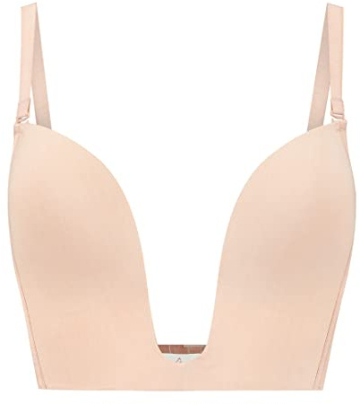 Bye Bra Damen Ultra Plunge-BH, Undurchsichtige