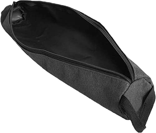 Outdoor Camping Zelt Heringe Nägel Lagerung Tasche Hammer Zipper Pouch Zeug Sack Schwarz 35,5 x8cm