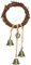 HERCHR Glocke Windspiele Hexe Vintage Metallglocken zum Aufhängen Windspiele Windspiele Türhänger Rebe Seil Ring Glocke für Hochzeit zu Hause(EIN)