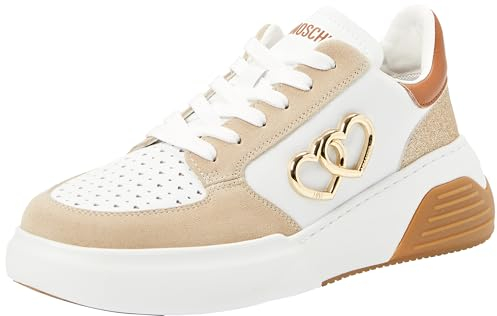 Love Moschino Damen Sneakers, Mehrfarbig, 38 EU