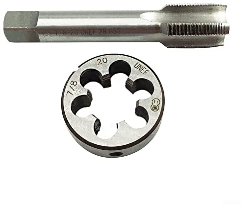 Ensemble de tarauds et filières métriques UNEF 7/8-20, tarauds à vis à filetage rond, main droite