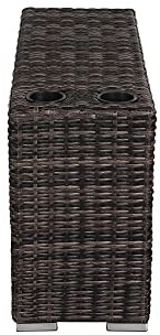 Living Source International 3-Piece Wicker/Rattan Seating Group in Espresso