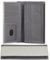 VISOUL Portafoglio a Libro Degli Assegni Lungo in Vera Pelle con Blocco RFID, Portafoglio Bifold Verticale per Uomo con Ttasca a Cerniera e 11 Scomparti per Carte di Credito