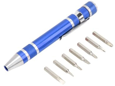 equlup Stiftschraubendreher, 8-in-1 Mini-Handstift, Multitool, Taschen-Magnetschraubendreher, Feinschrauben-Werkzeug Für Holzarbeiter, Tischler