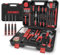 GoYwato Home Tool Kit Set - 205PCs Portable Complete Household Hand Repair Tool Set - Basic DIY Tool Box for Home with 165mm Pliers Set, Mini Ratchet Wrench & Socket Set, Hook & Pick Set