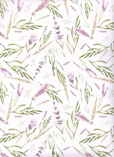 ARKRAFT Geschenkpapier Set 3 Bögen XXL Format 90 x 65 cm Verpackung Papier ohne Plastik Blumenmuster (18-9345)