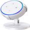 Eldtec Table Holder for Echo Dot 3rd Generation Stand, 360° Adjustable Stand Bracket Mount for Smart Home Speakers, No Muffled Space-Saving Dot Accessories (White)