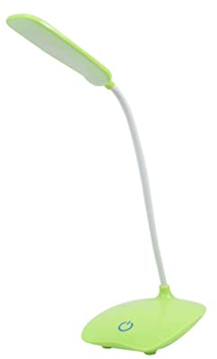 Gadpiparty Dimmbare Schreibtischlampe Ladefunktion Touch-steuerung 3 Einstellungen Flexibler Hals Grün Fürs Studium