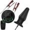 Neu Elektro Schock Set Elektro Pulse Analplug Fernbedienung Reizstromgerät Elektro Nippelklemmen Elektroschock Klitoris/Nippel Clip mit Butt Plug Elektrische Stimulation Sex Toys,Schwarz,L