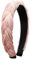Alpenflüstern Trachten-Haarreif Samt Flechtoptik - Damen Haarschmuck rutschfest, Haarband geflochten fürs Dirndl ADV132 (puder-rosa)