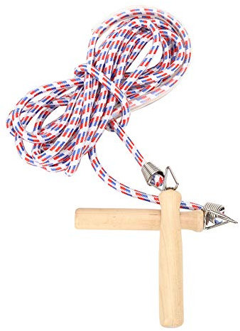 Salto de Cuerda, Cuerda de Salto de de Madera, Pérdida de Peso de la Cuerda de la Guerra, Contando Ejercicio Ejercicio Entrenamiento (Rojo y azul (5 metros))