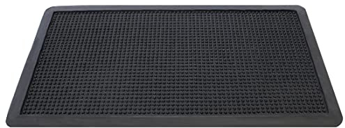 Acomoda Textil – Felpudo de Goma Rectangular Antideslizante de Entrada. Alfombra de Pinchos Resistente de Fácil Limpieza para Exterior e Interior. (80x140 cm)