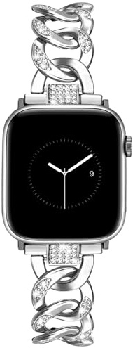 JR.DM Metallarmband für Apple Watch für Damen in Gold, Silber und Roségold