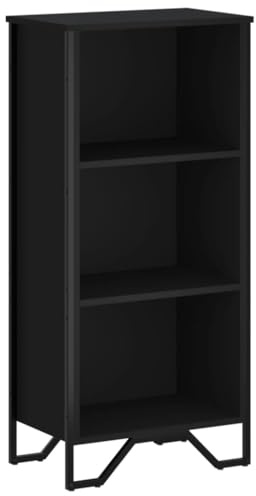 vidaXL Bücherregal Schwarz 50x31x106 cm Holzwerkstoff