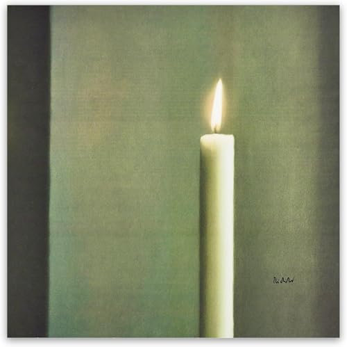 Gerhard Richter Poster Kerze Abstrakte Wandkunst Gerhard Richter Druck Gerhard Richter Leinwand Malerei für Zuhause Kunst Dekor Bild 60x60cm Kein Rahmen