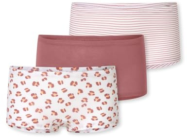 Schiesser Mädchen 3 PACK Unterwäsche Shorts hohe Passform - 95/5 Organic bio Baumwolle - Größe 92 bis 140