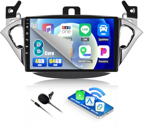 4G+64G 8Core CAMECHO Android 13 Autoradio für Opel Corsa 2015-2019/Opel Adam 2013-2016 mit Navi Carplay Android Auto,9 Zoll Bildschirm Radio 2 Din mit Bluetooth RDS/FM WiFi Mirror Link DSP