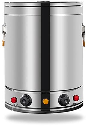 Friteuse Professionnelle, Friteuse Electrique en Acier Inoxydable 304, Contrôle de La Température de 50-200℃, 220V, pour Le Poulet Frit Les Crevettes Les Frites(33 * 33 * 45cm (20L))